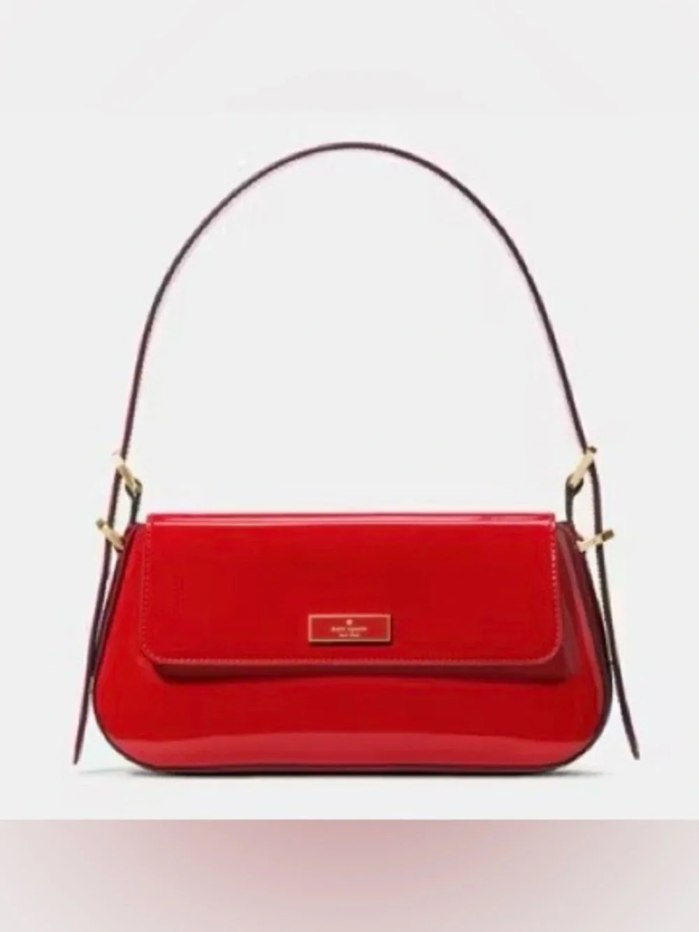 Kate Spade Bridget Red Patent Flap Shoulder Bag - NWT